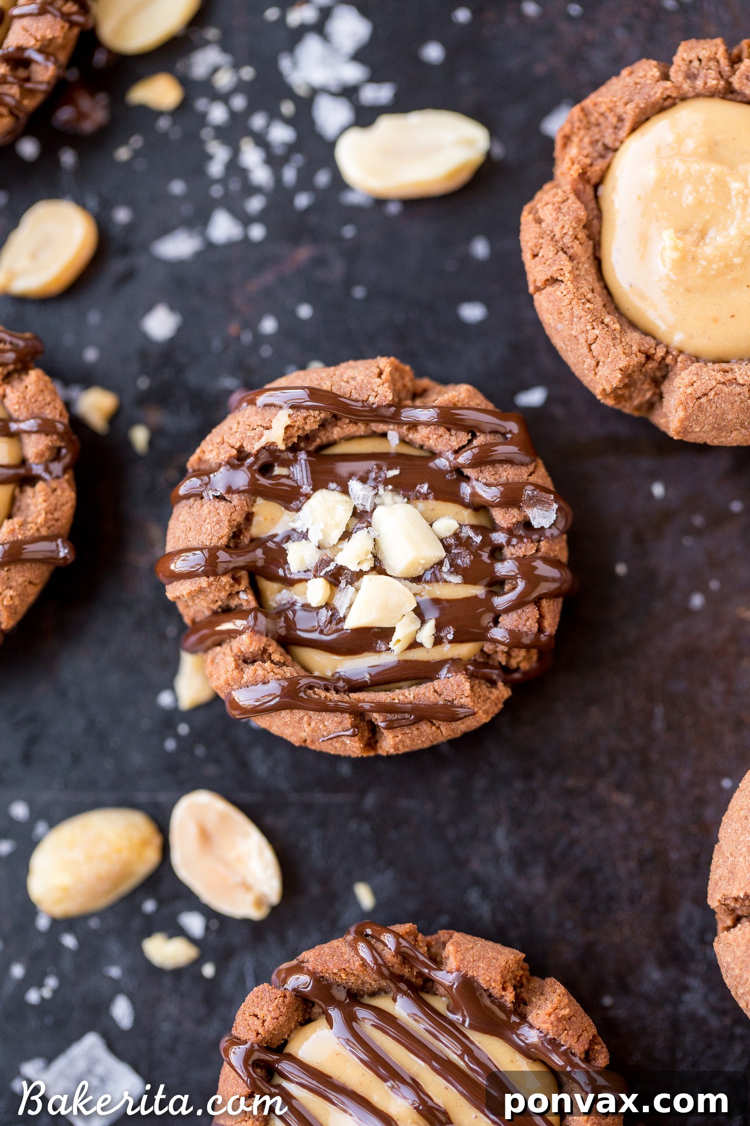 These Chocolate Peanut Butter Tartlets are sure to satisfy your sweet tooth! The chocolate shortbread crust is irresistibly crunchy, with a luscious peanut butter filling. You’d never guess these mini tarts are gluten free, grain free, refined sugar free, and vegan.