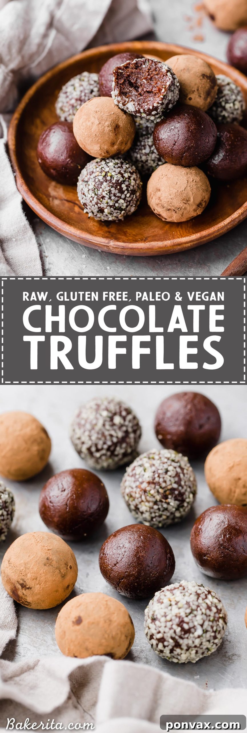 These Raw Chocolate Truffles will satisfy your chocolate candy cravings, guilt-free! These raw, date-sweetened truffles are easy to make in your blender or food processor, and they're gluten-free, paleo, and vegan.