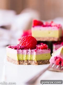 Vegan Raspberry Matcha Bars