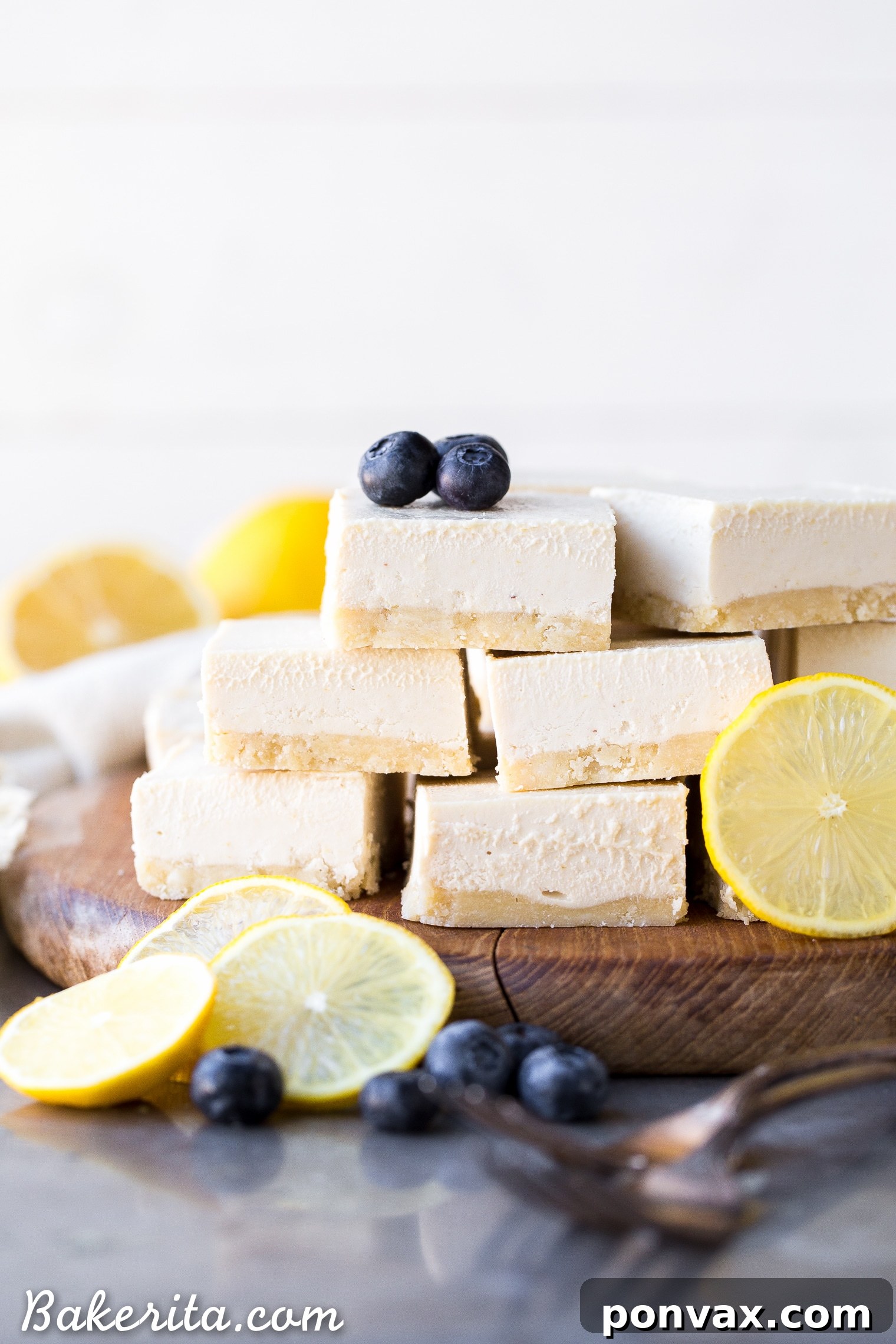 Zesty Vegan No-Bake Lemon Bars 3 Creamy No-Bake Vegan Lemon Bars made with a vibrant, tart lemon filling and a gluten-free, paleo crust.