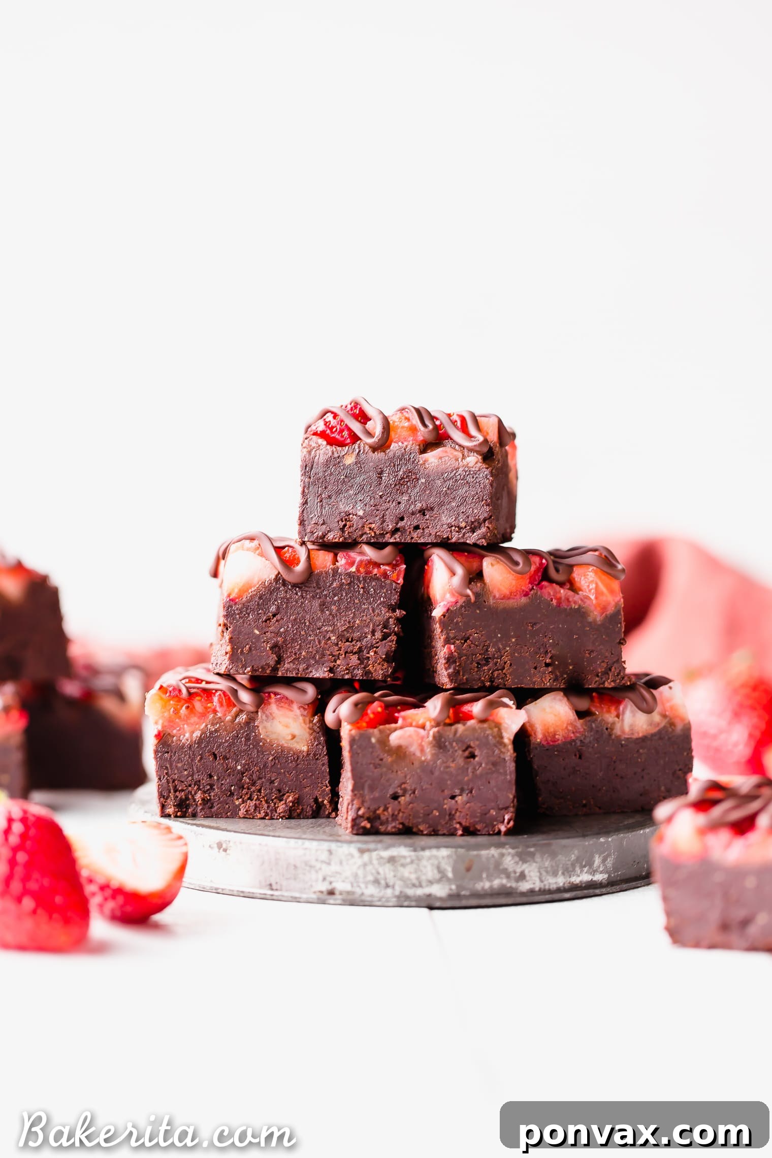 Ingredients for Chocolate Strawberry Fudge laid out, including coconut oil which is crucial for the fudge's firm texture.