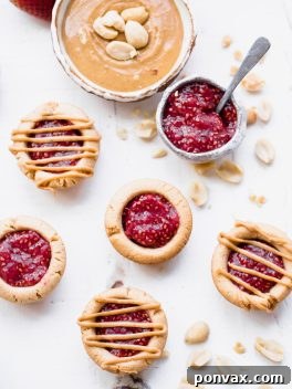 Peanut Butter & Jelly Tartlets recipe image.