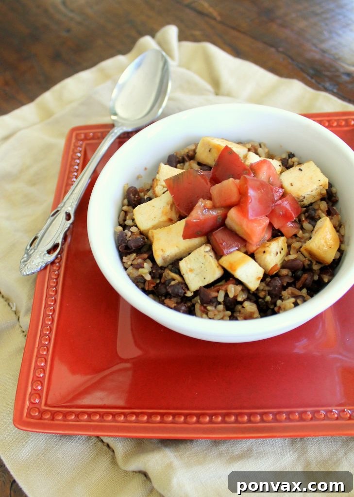 Nourishing Warm Brown Rice & Black Bean Chicken Salad Warm Brown Rice and Black Bean Chicken Salad, perfect for a healthy meal