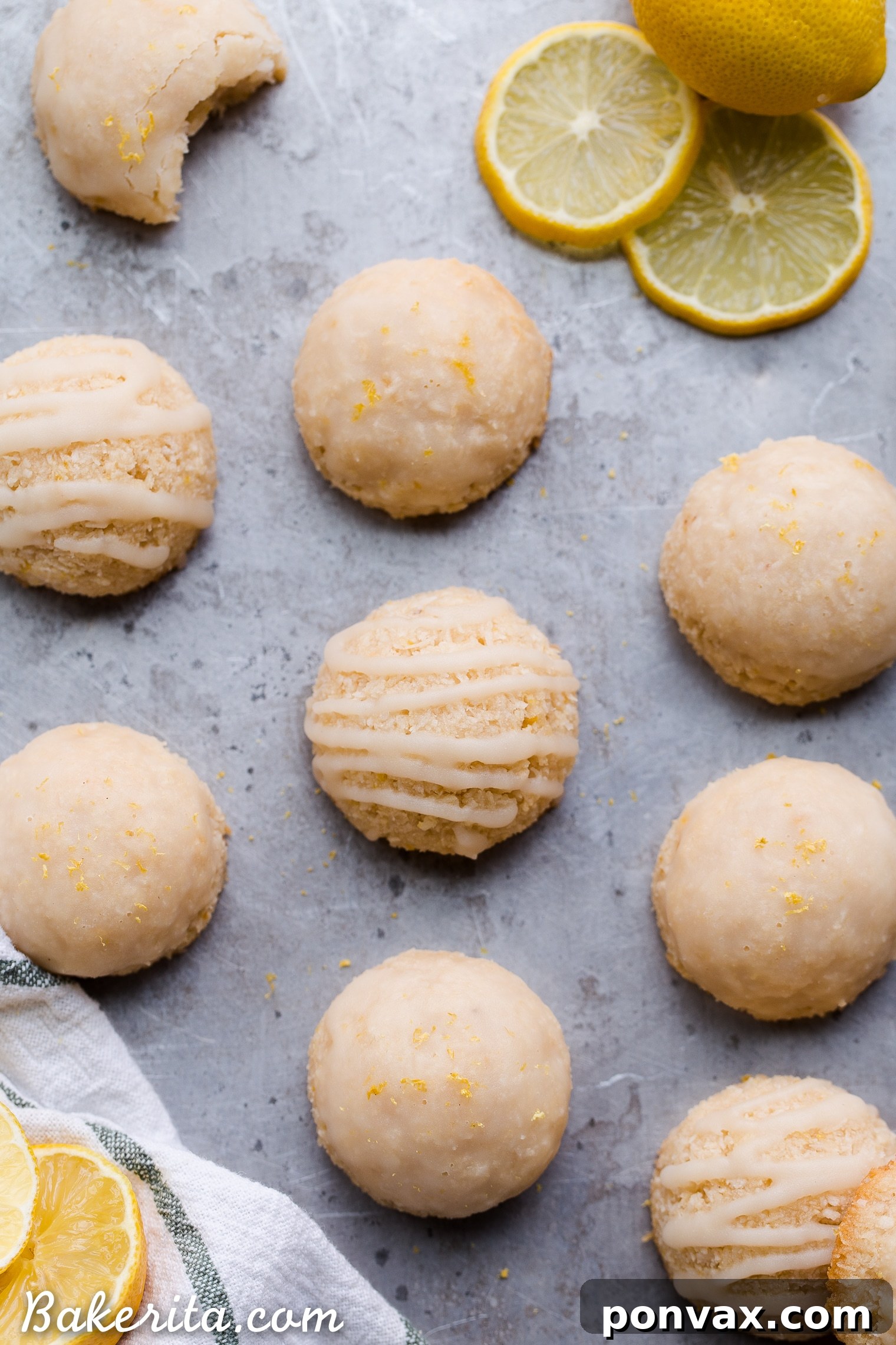 Bright and zesty Lemon Macaroons with a chewy texture, maple sweetness, and a tart lemon glaze made with coconut butter. Gluten-free, paleo, and vegan.