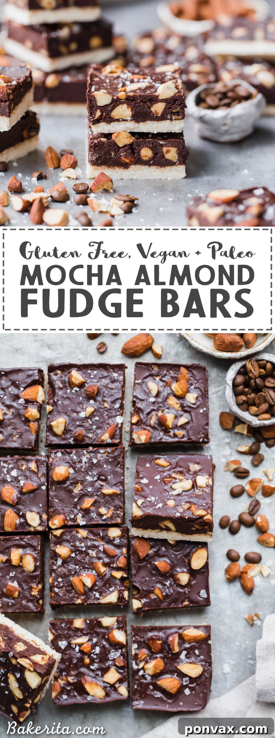 Paleo Vegan Mocha Almond Fudge Bars 7 A comprehensive view of a batch of Mocha Almond Fudge Bars, highlighting the perfect squares and tempting layers of this healthy dessert.