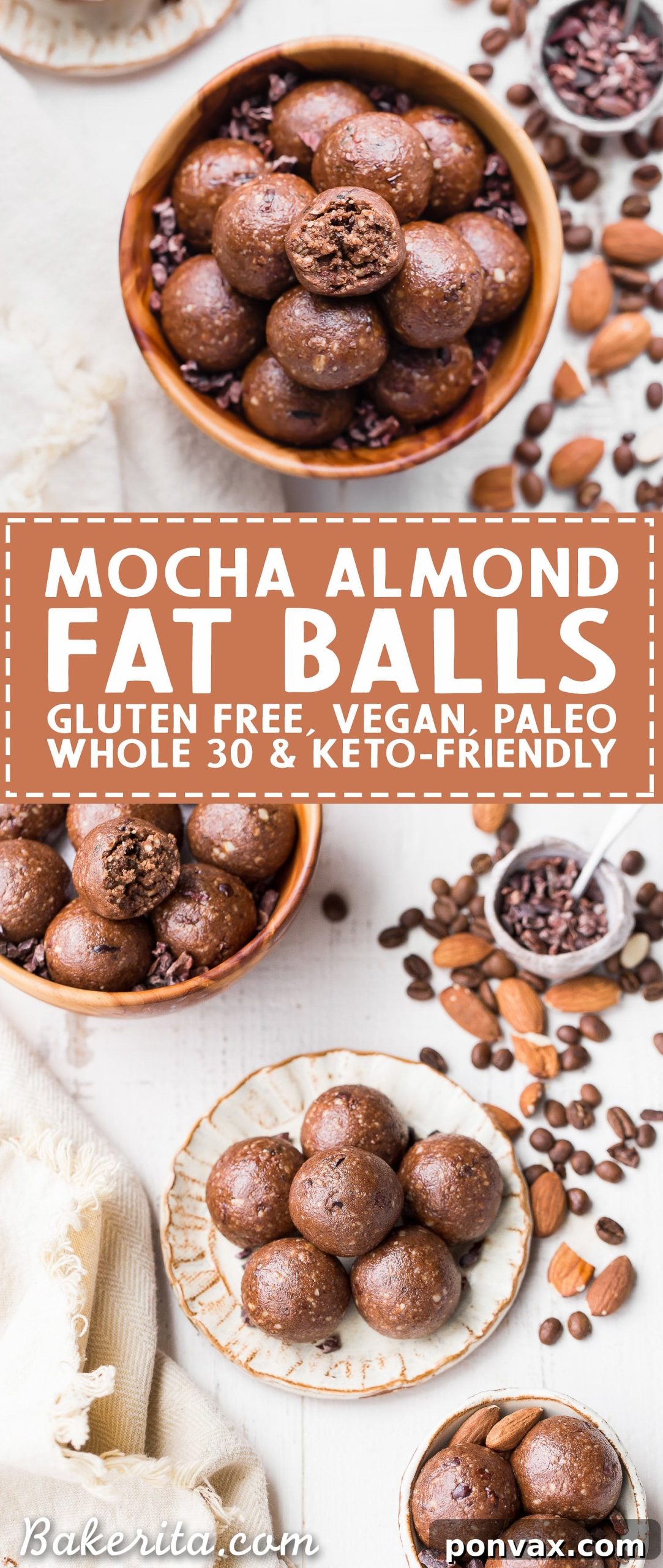 Keto Vegan Paleo Gluten Free Mocha Almond Fat Balls 8 A large image showcasing the rich texture and appealing presentation of Mocha Almond Fat Balls, a wholesome and energizing treat.