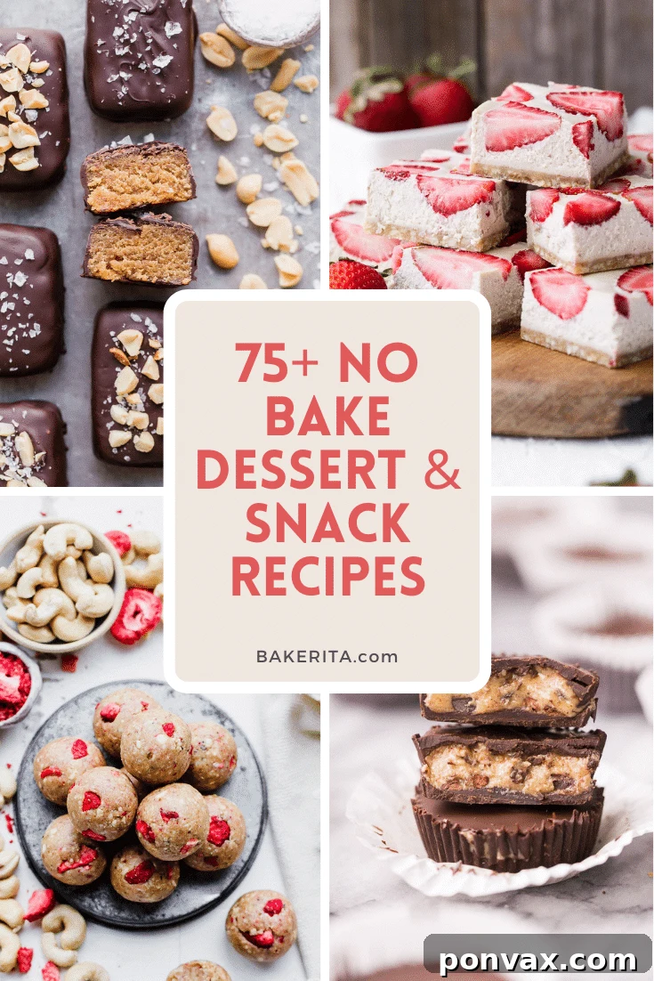 75+ Easy No-Bake Desserts and Sweet Treats 2 A beautifully arranged platter of various no-bake desserts, showcasing their vibrant colors and textures.