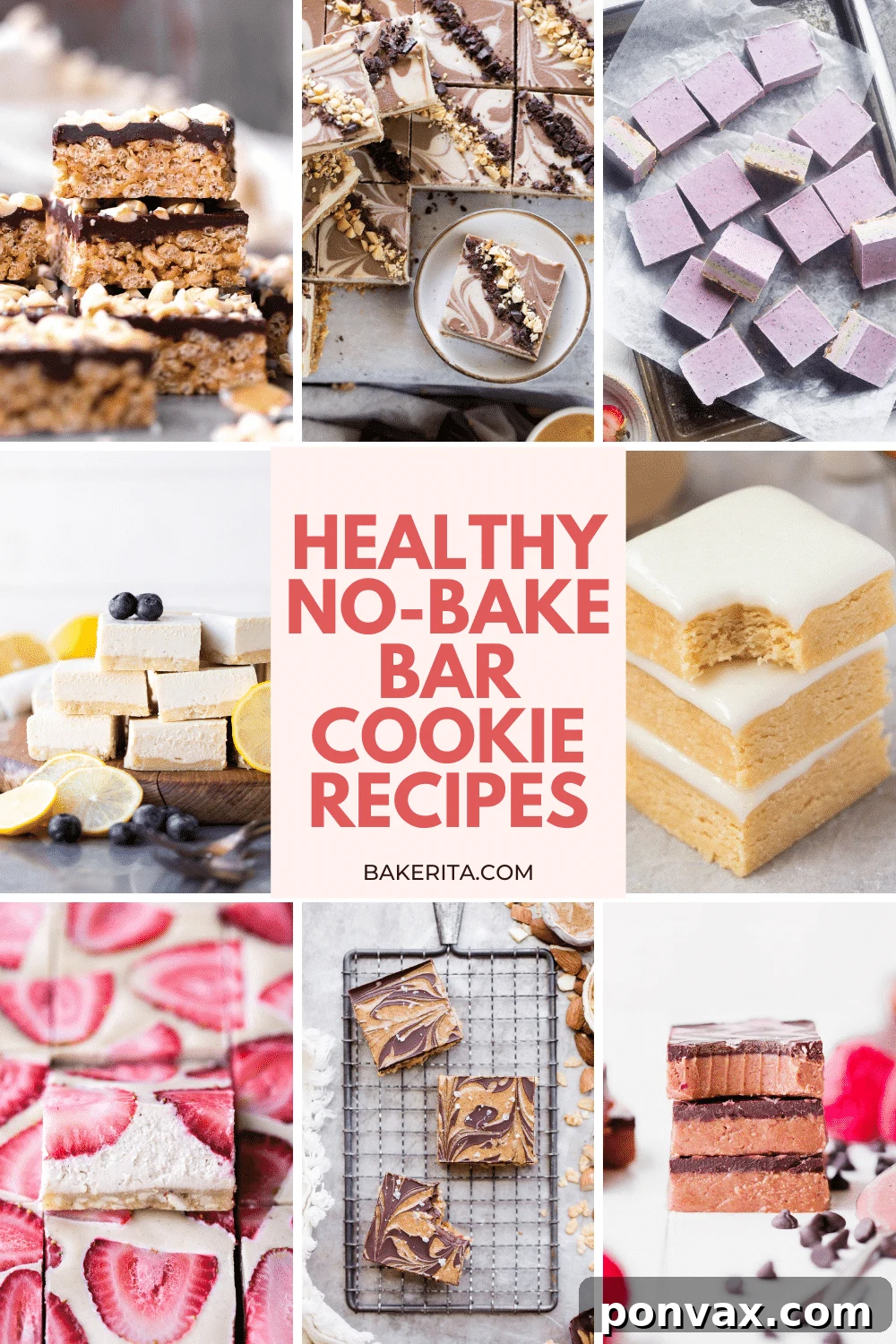 75+ Easy No-Bake Desserts and Sweet Treats 4 A platter of vibrant no-bake strawberry shortcake bars, featuring layers of fruit and cream.