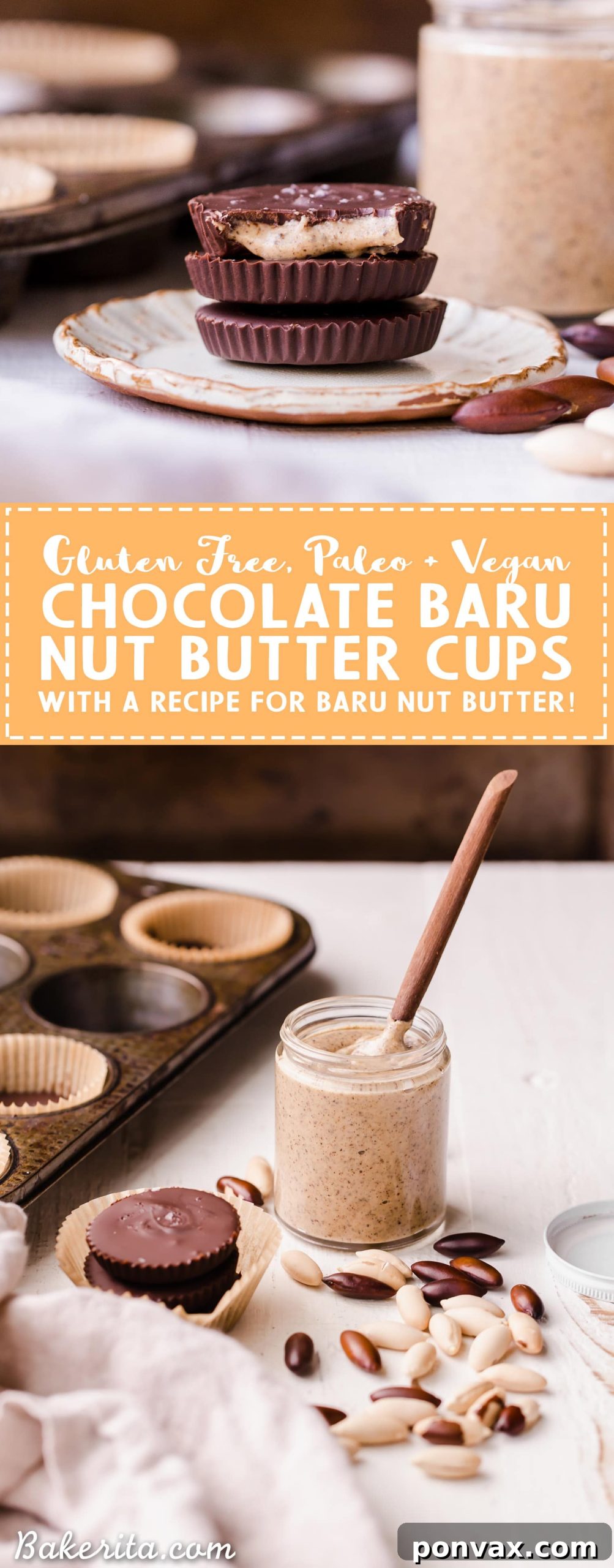 A spread of Baru Nuts and chocolate cups