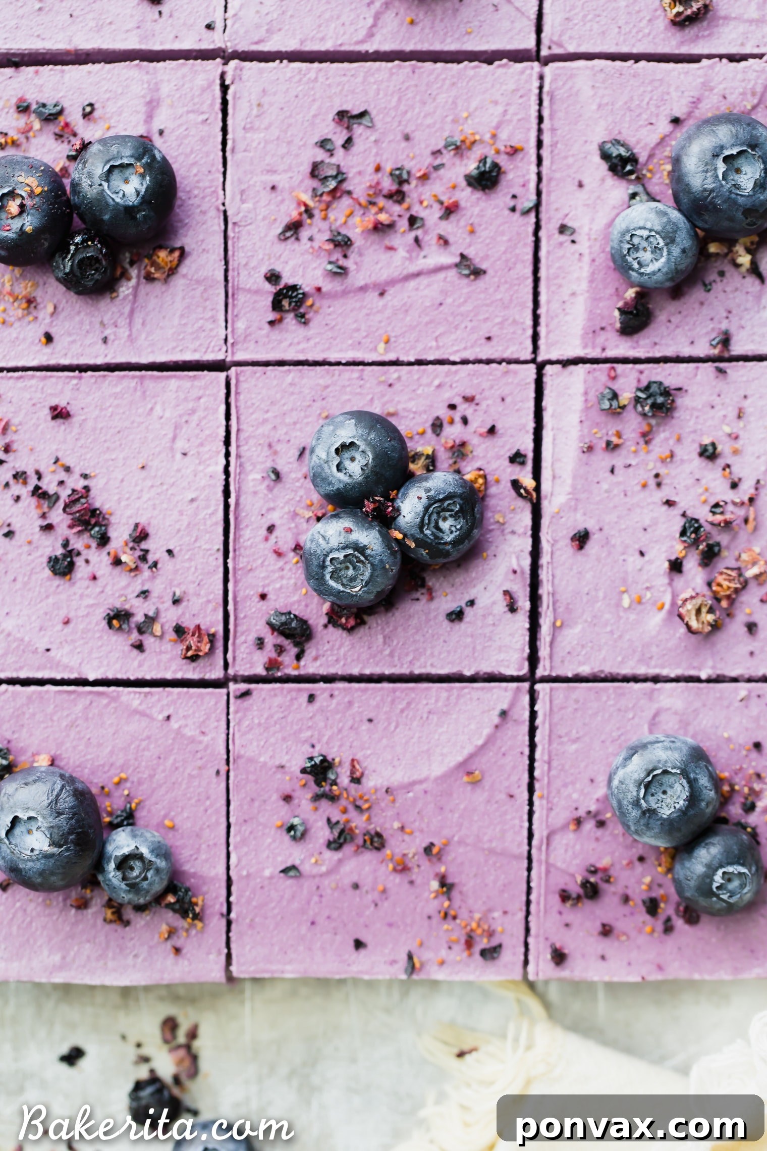 Superfood No Bake Acai Maqui Berry Bars Gluten Free Paleo Vegan 6 A close-up shot of the creamy No-Bake Acai Maqui Berry Bar filling before chilling.