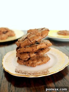 Delicious Chocolate Cherry Walnut Cookies, a gluten-free delight.
