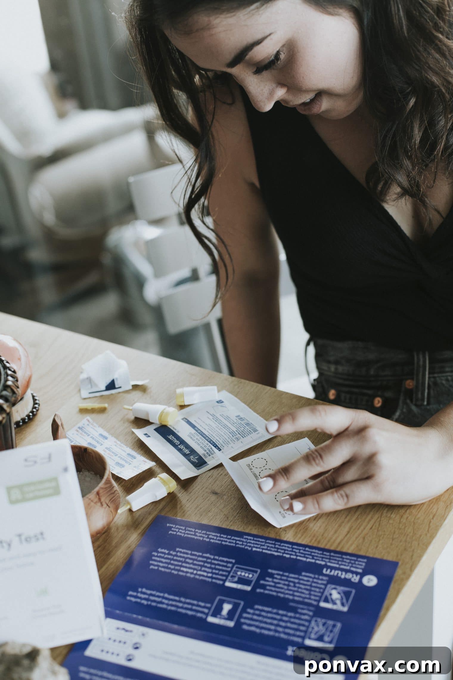 Preparing for the EverlyWell Food Sensitivity Test: a finger pricker and alcohol pad for sample collection