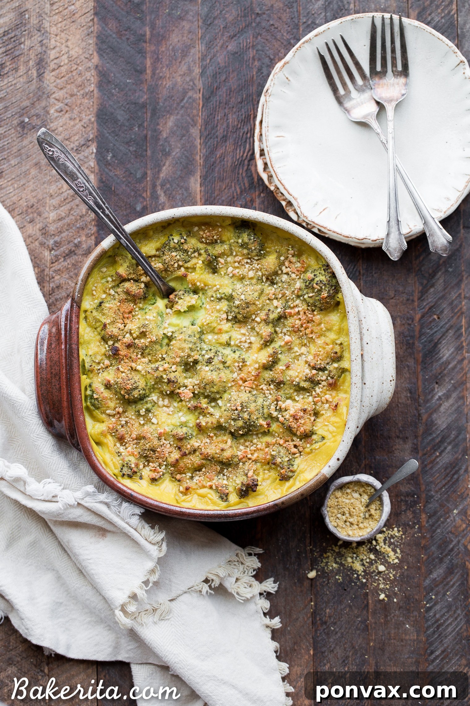 Creamy Vegan Broccoli Bake 2 This Vegan Broccoli Gratin has a deliciously rich and