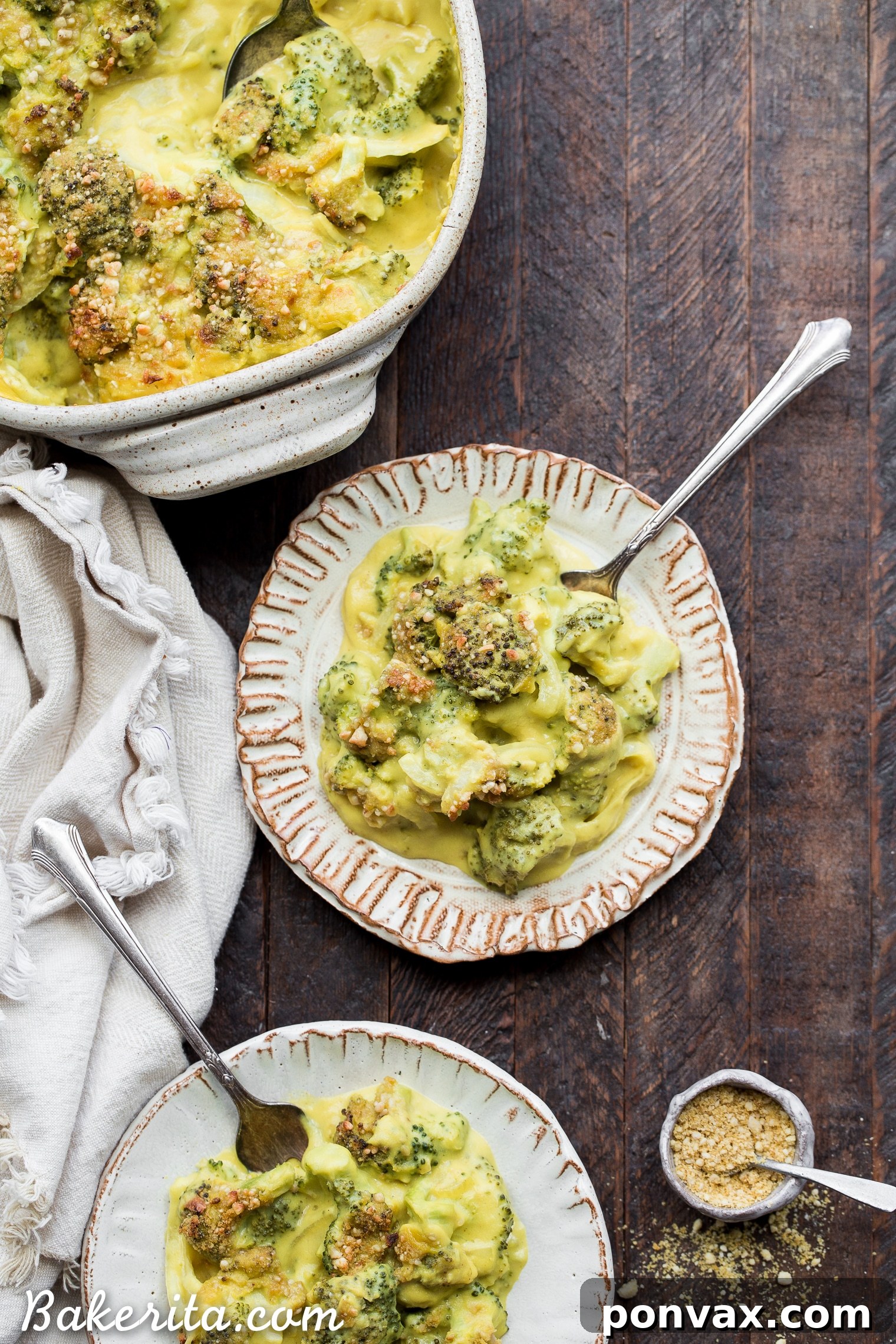 Creamy Vegan Broccoli Bake 5 This Vegan Broccoli Gratin has a deliciously rich and