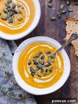 Recipe card image for Creamy Vegan Butternut Squash Soup