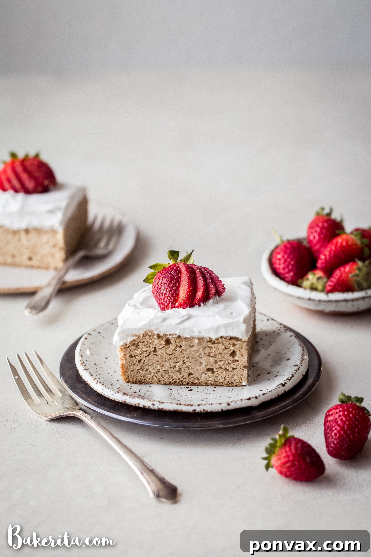 This Gluten-Free Tres Leches Cake is soaked with evaporated coconut milk & sweetened condensed coconut milk to make a dairy-free version of this classic Latin American dessert. The paleo vanilla sponge cake is deliciously moist and topped with whipped coconut cream. It is dairy-free with a vegan option.
