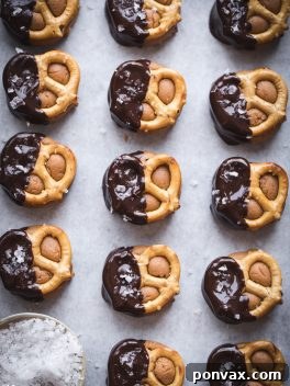 Irresistible Gluten-Free Peanut Butter Pretzel Clusters 7 Made with grain-free pretzels and dunk in dark chocolate, these Grain-Free Peanut Butter Pretzel Bites are the perfect easy snack or dessert made with just five ingredients!
