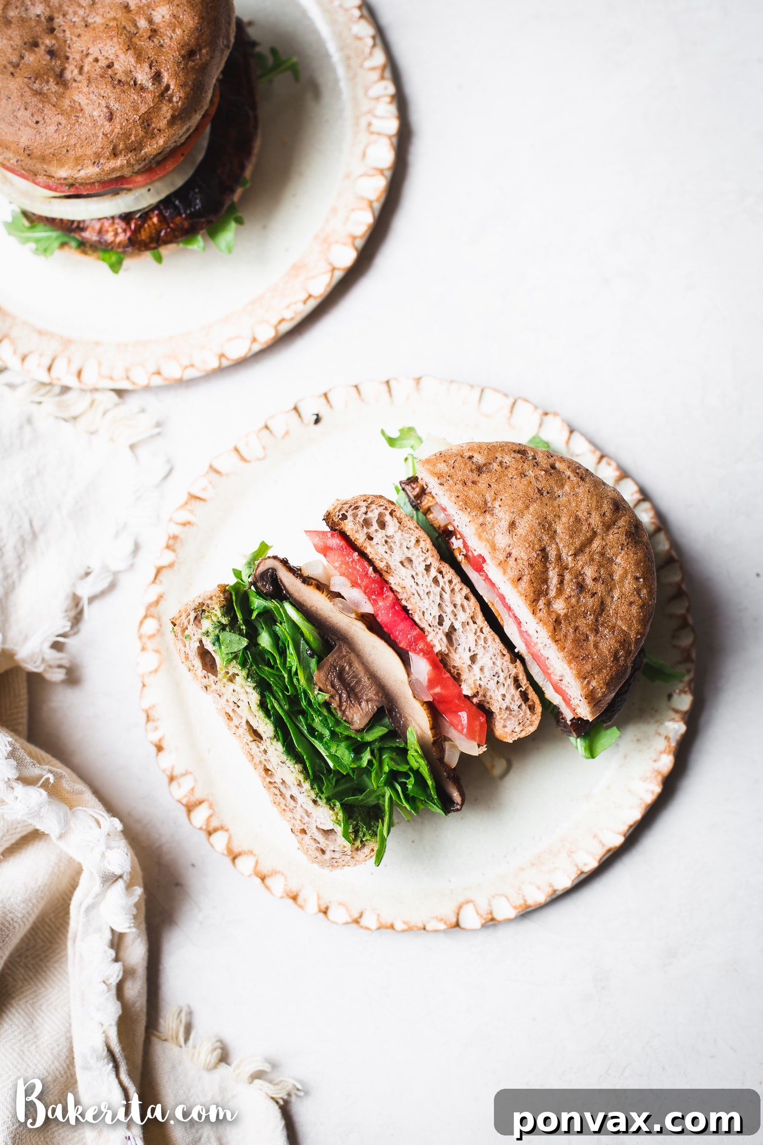 Smoky Portobello Vegan Burgers 7 A perfectly grilled vegan portobello mushroom burger