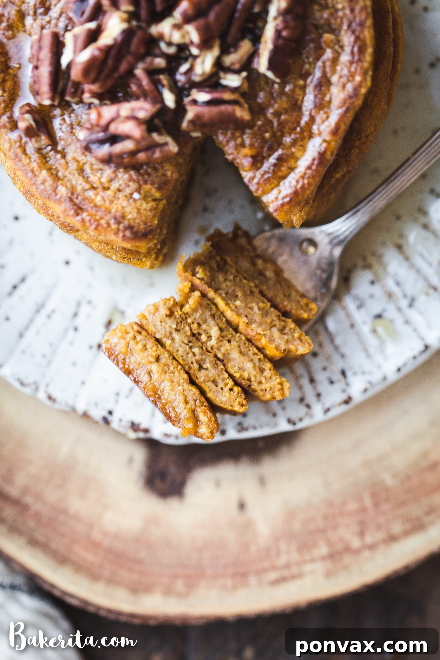 Autumn Spiced Gluten-Free Vegan Pumpkin Pancakes 5 Batter for Gluten-Free Vegan Pumpkin Pancakes in a blender.