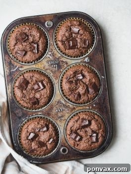 Gluten-Free Vegan Double Chocolate Muffins