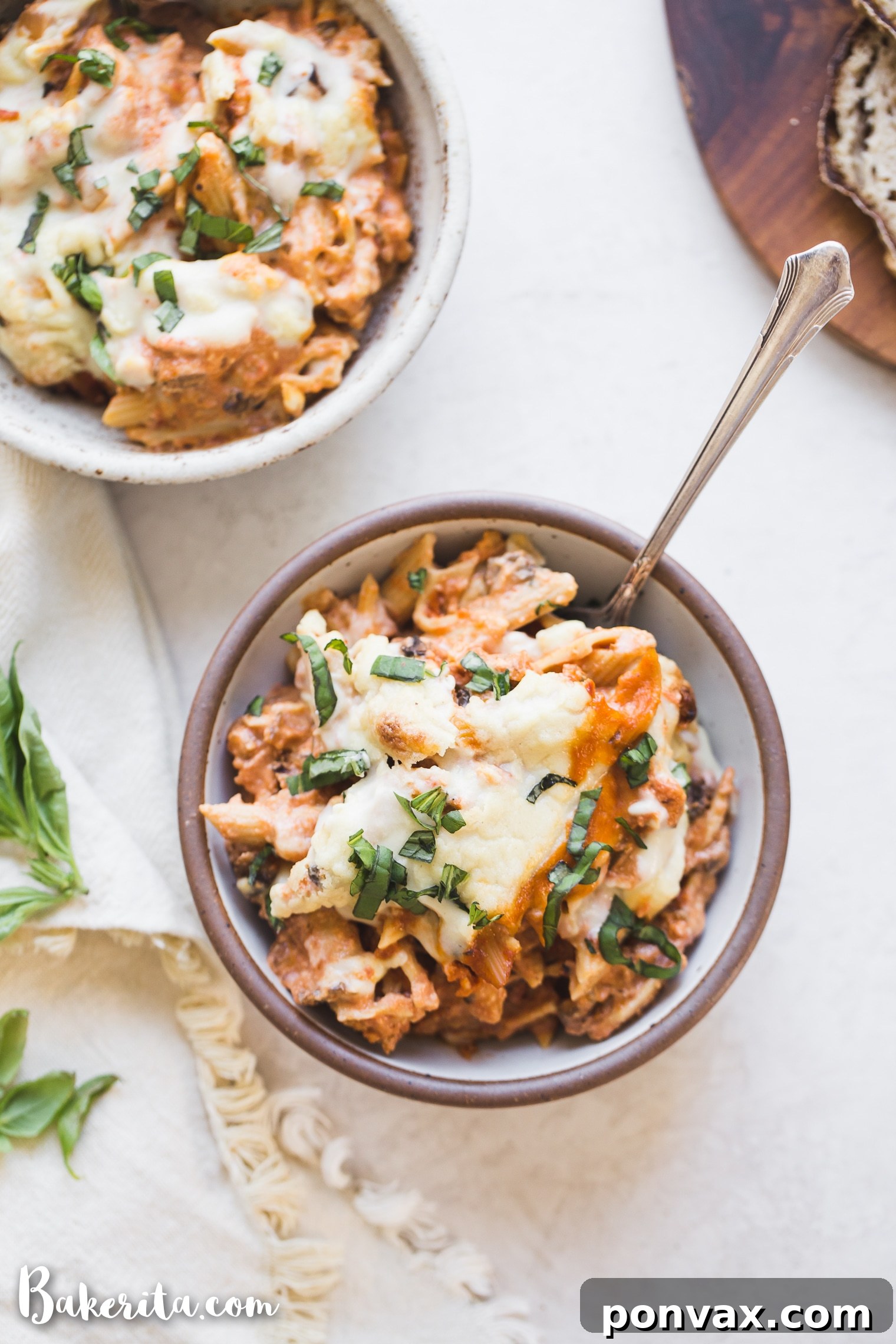 Hearty Vegan Ziti Casserole 2 How to make Vegan Baked Ziti that's creamy, cheesy, and absolutely delicious! It's made with gluten-free noodles, marinara sauce, easy vegan ricotta cheese, and homemade vegan mozzarella sauce.