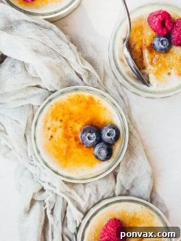 This Vegan Creme Brulee is a twist on the traditional French dessert that translates to 