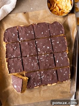 Easy Peanut Butter Cornflake Bars (Gluten-Free & Vegan)