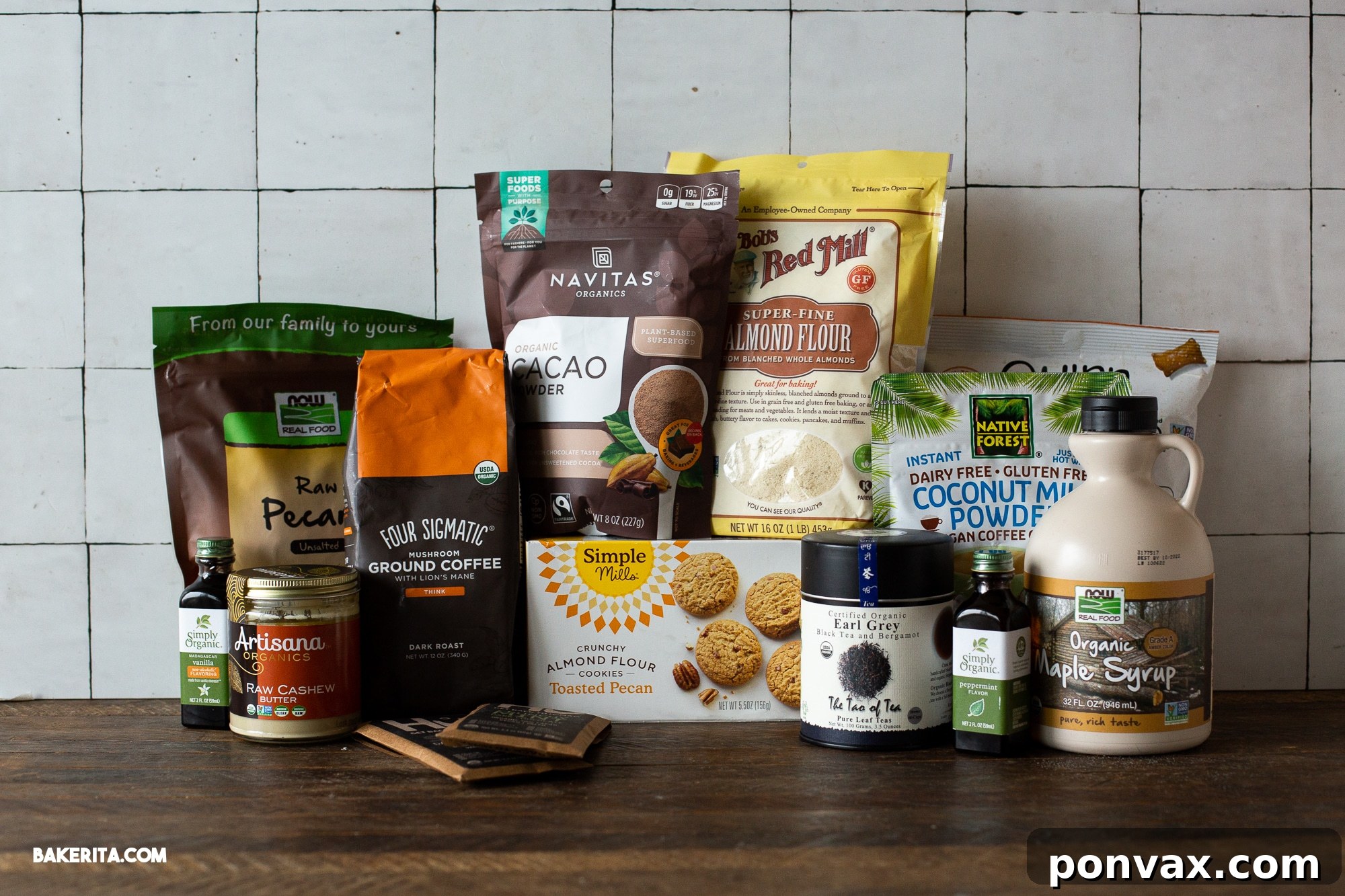 Seasonal Sips: Peppermint Mocha, London Fog, and Salted Cashew Hot Chocolate 4 A selection of iHerb products used for the holiday drink recipes.