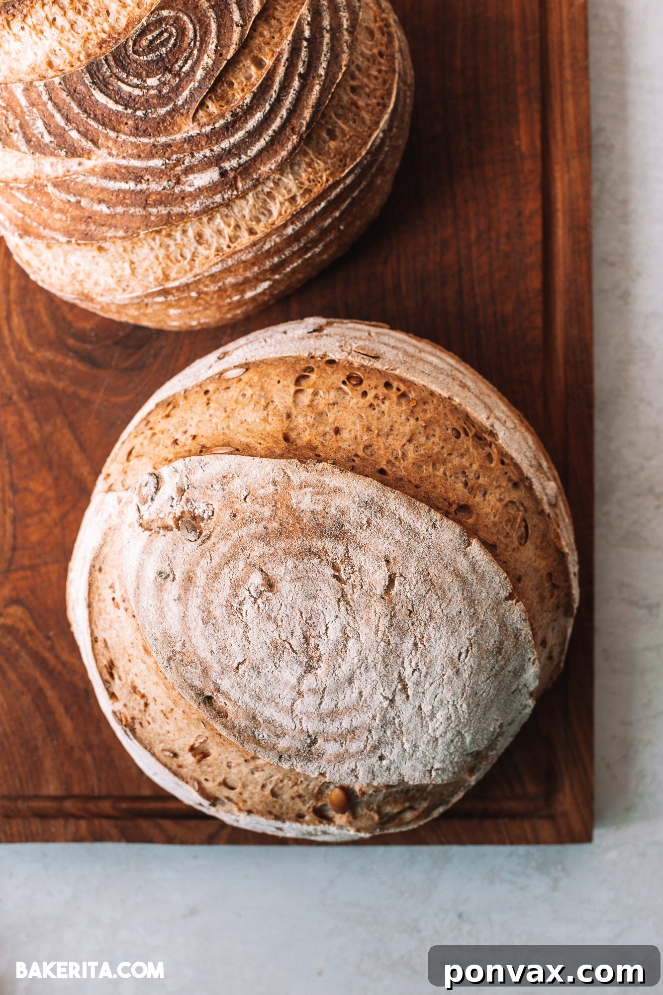 Crafting Perfect Gluten-Free Sourdough 3 A golden brown, rustic loaf of gluten-free sourdough bread, beautifully scored and ready to be enjoyed.