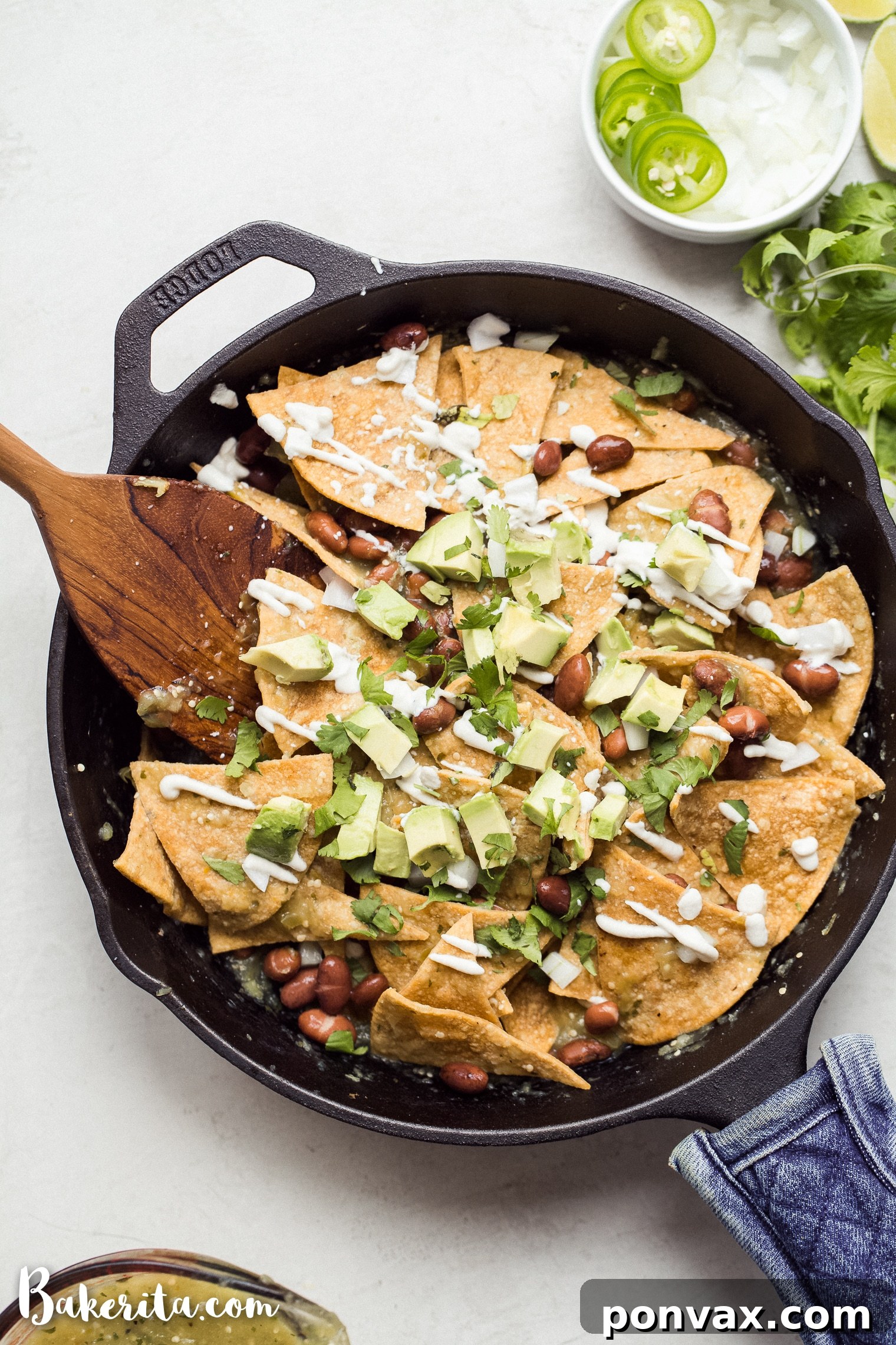 Vegan Super Bowl Feast: Over 50 Game Day Recipes 22 Vegan Chilaquiles Verdes: a versatile dish for breakfast, lunch, or game day, with homemade salsa verde, baked tortilla chips, and vegan sour cream. Gluten-free and paleo-friendly.