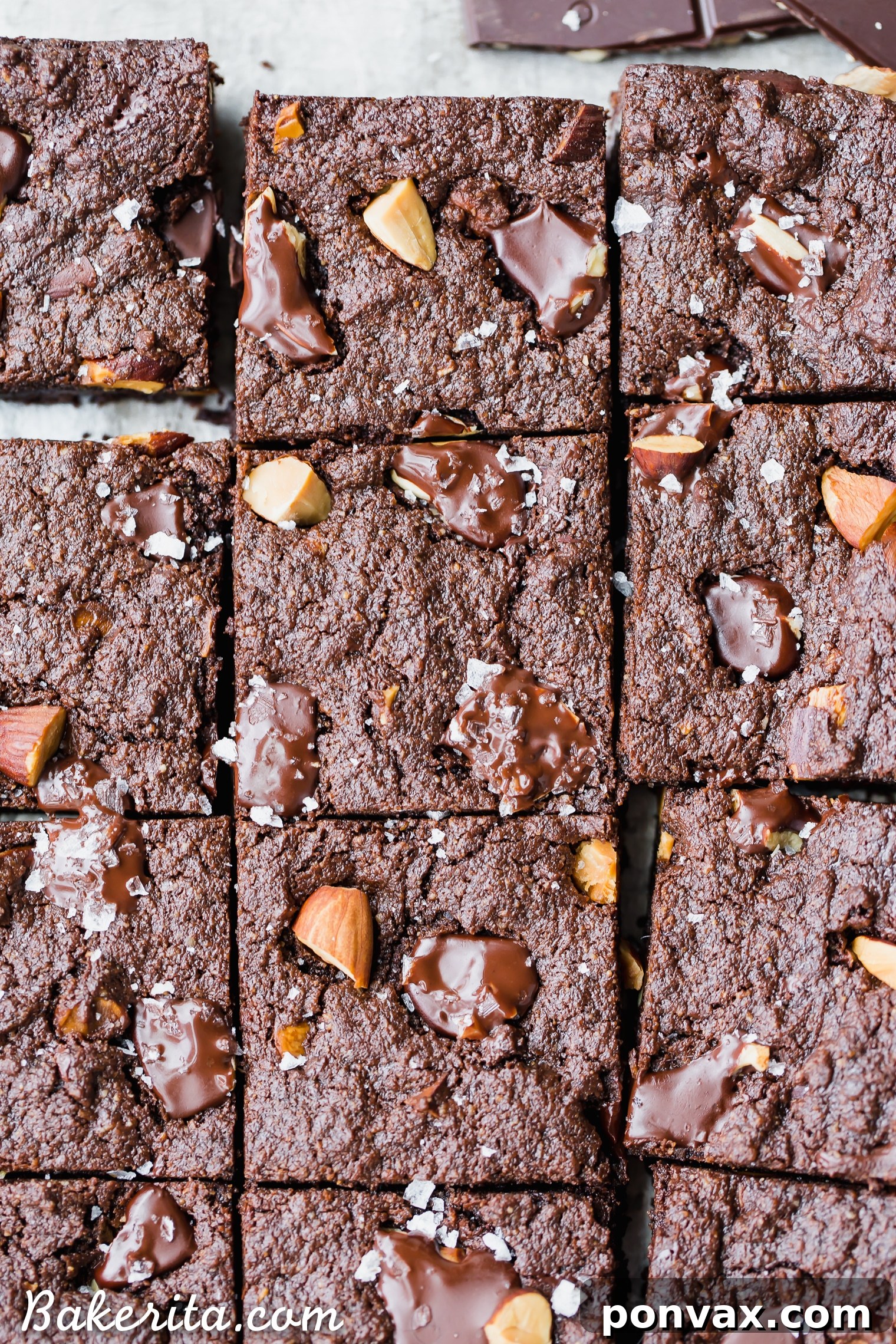 Vegan Super Bowl Feast: Over 50 Game Day Recipes 26 You'd never guess these super fudgy Salted Almond Brownies are gluten-free, paleo and vegan, because they taste just as good as a traditional brownie! They're incredibly fudgy and chocolatey and the toasted almonds and sea salt make them even better.