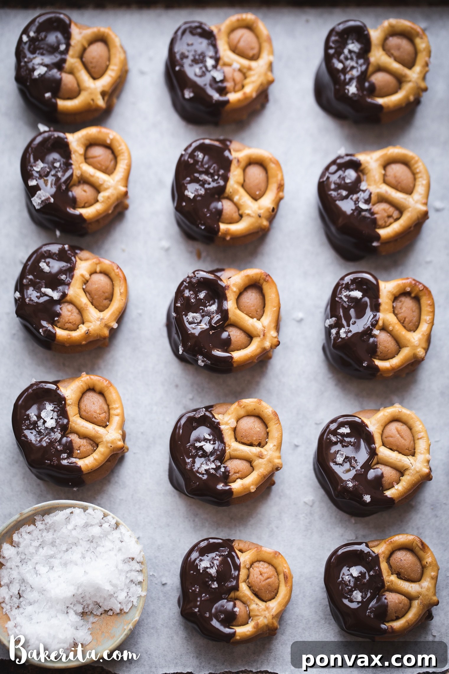 Vegan Super Bowl Feast: Over 50 Game Day Recipes 28 Made with grain-free pretzels and dunk in dark chocolate, these Grain-Free Peanut Butter Pretzel Bites are the perfect easy snack or dessert made with just five ingredients!