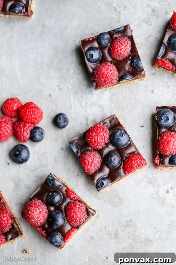 Vegan Super Bowl Feast: Over 50 Game Day Recipes 47 Chocolate Berry Bars: almond flour crust, vegan chocolate ganache, fresh raspberries and blueberries. Beautiful, delicious, and easy paleo and vegan dessert.