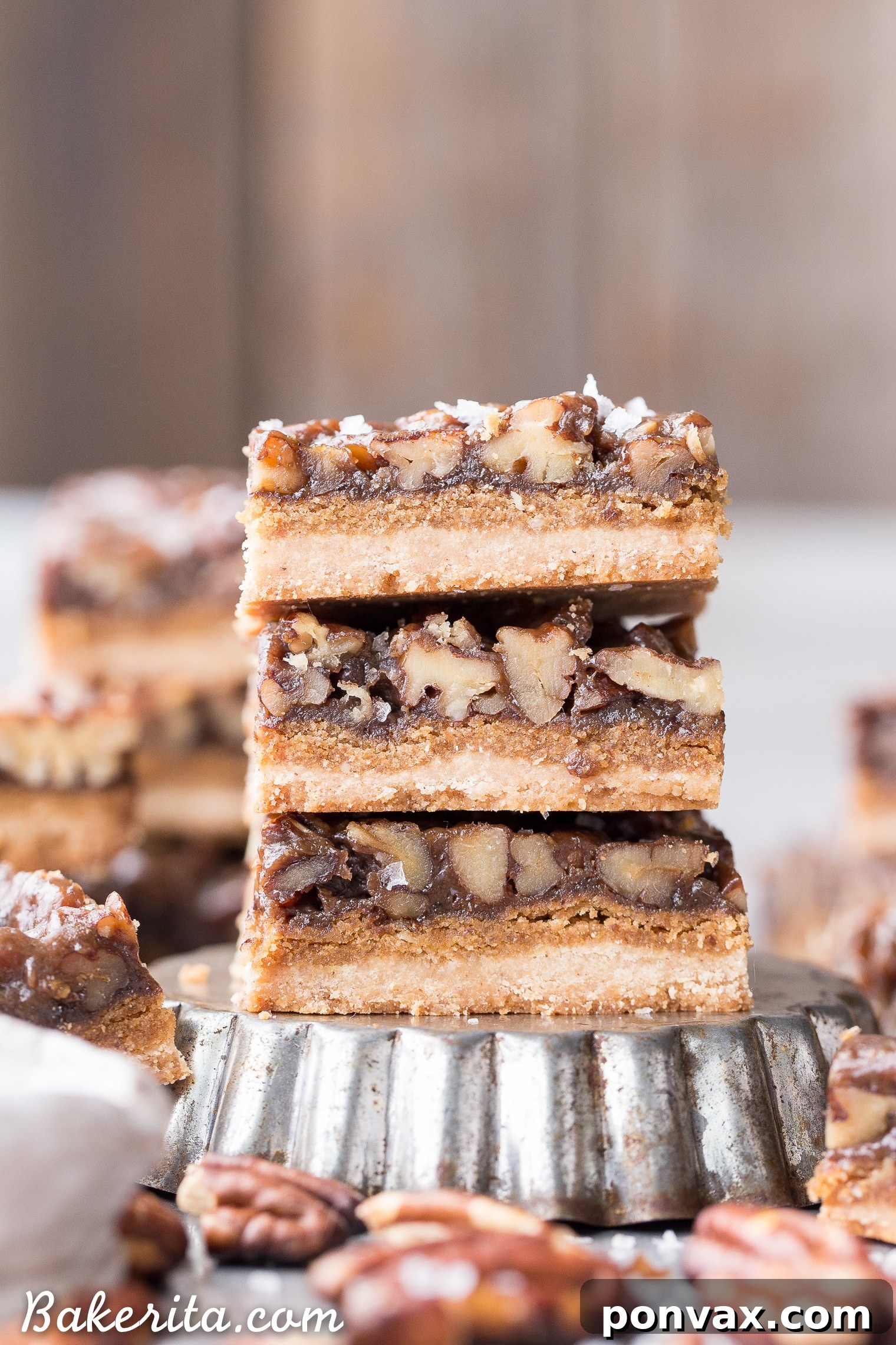 Vegan Super Bowl Feast: Over 50 Game Day Recipes 51 Pecan Pie Bars: thick, caramelly, crispy coconut flour shortbread crust, gooey pecan pie filling. Gluten-free, paleo, and vegan.