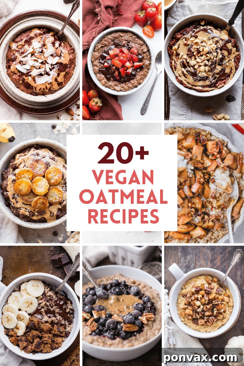 A beautifully topped bowl of vegan oatmeal, garnished with fresh berries, nuts, and a drizzle of syrup, illustrating the versatility and appeal of plant-based breakfast options.