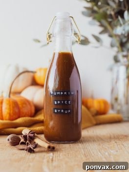 Healthy Pumpkin Spice Syrup