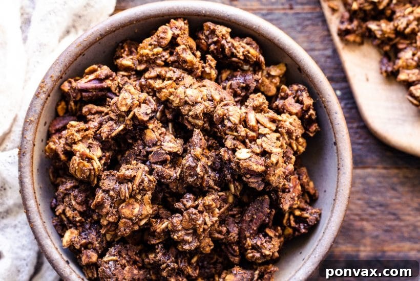 Crunchy Creations: Over 20 Homemade Granola Recipes 23 Easy Vegan Gingerbread Cookie Granola, a new favorite snack with a soft, rich texture and spicy gingerbread flavor. Perfect for gifting and quick to make.