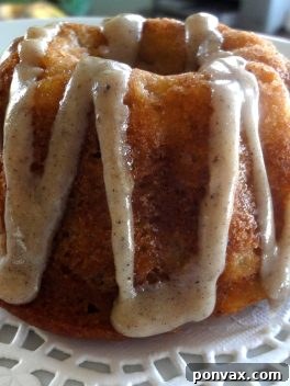 Beautifully glazed Pear Spice Cakes, a delightful dessert for any occasion