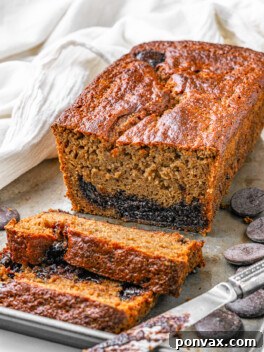 The finished Secretly Healthy Banana Bread, ready to be sliced.