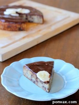 Paleo Banana Cake with Chocolate Ganache