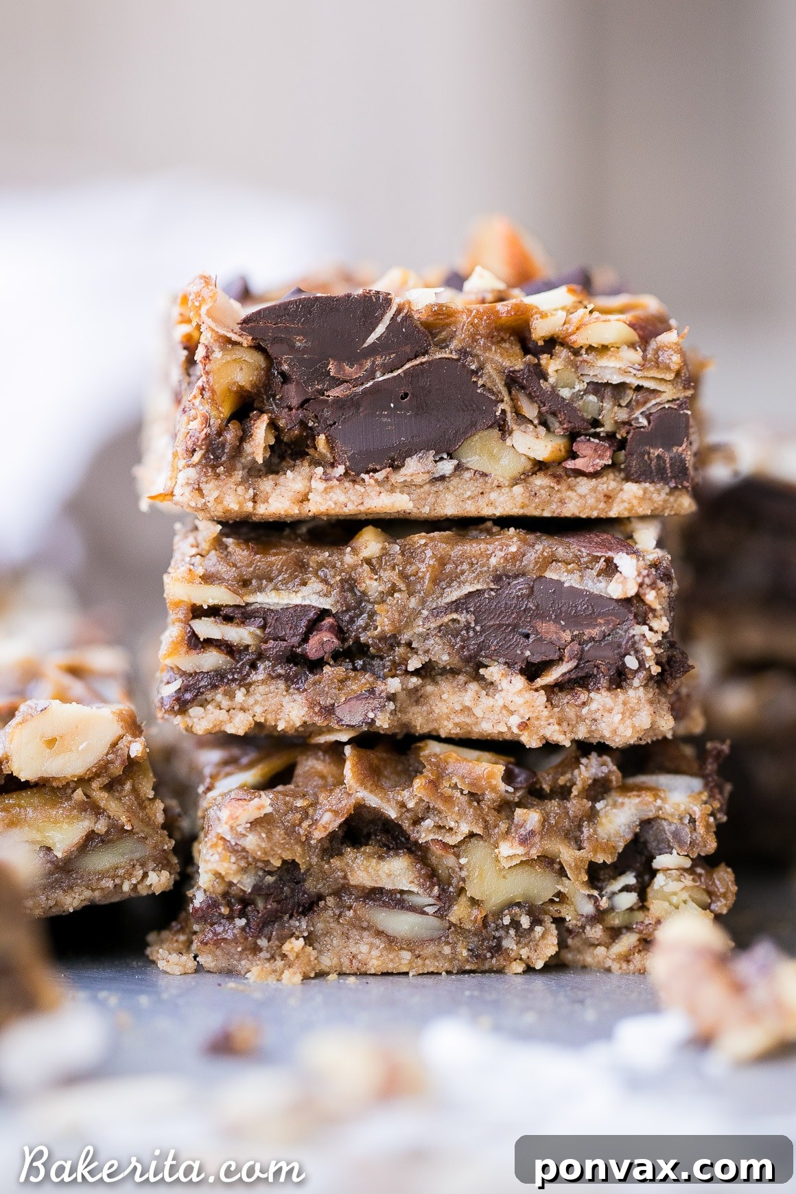 Gluten Free Vegan Paleo Magic Cookie Bars 2 Paleo Magic Cookie Bars featuring a delicious almond flour crust, homemade coconut milk caramel, and various toppings