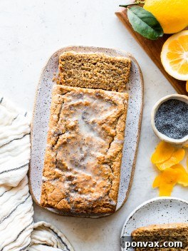 Zesty Gluten-Free Lemon Poppyseed Loaf 7 Gluten-Free Lemon Poppyseed Loaf Cake, a light and refreshing loaf cake with a delicious lemon glaze.