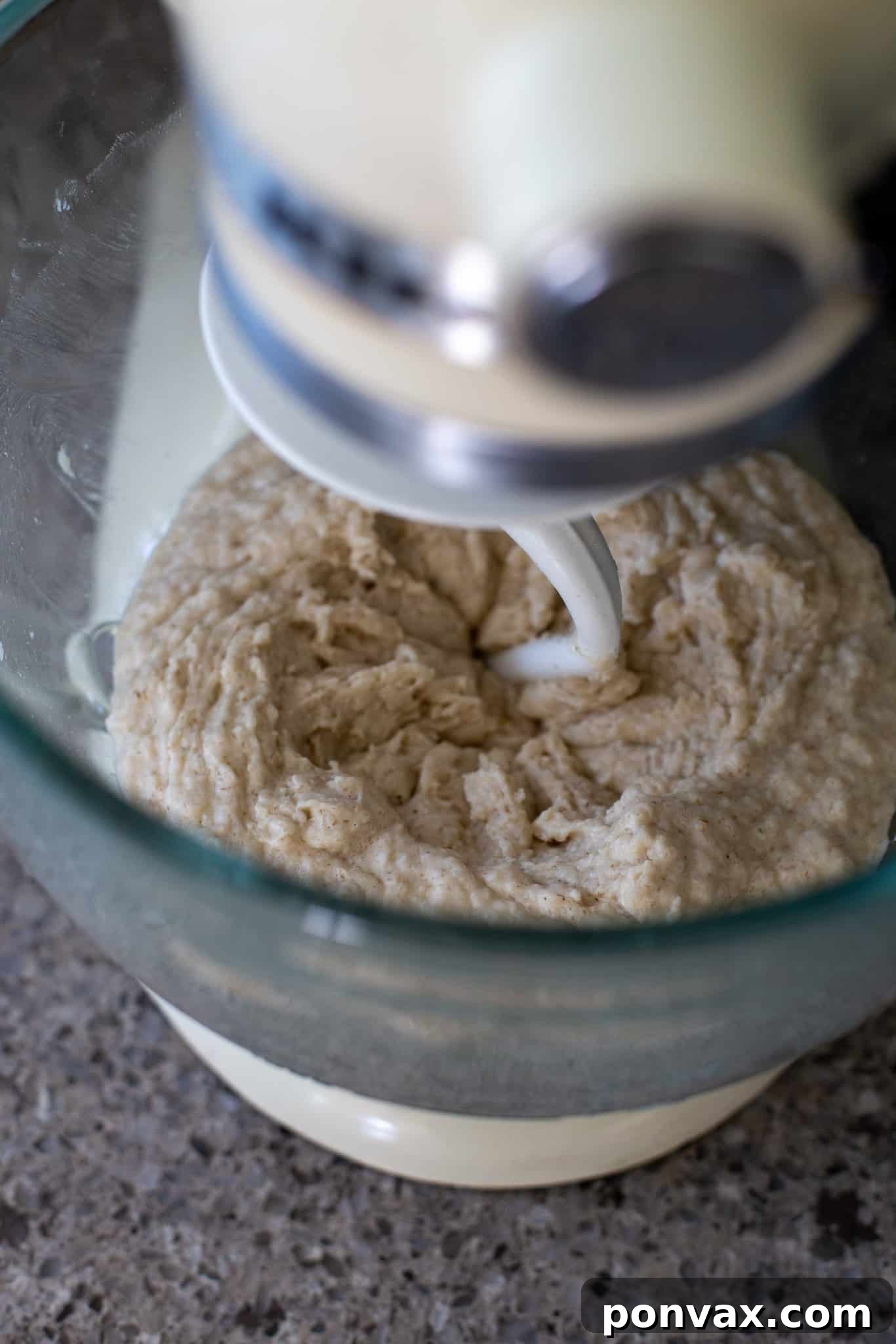 Effortless Gluten-Free Focaccia 8 The smooth, mixed focaccia dough in a bowl.