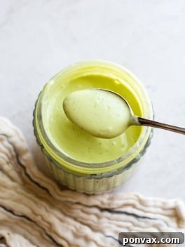 Delicious Vegan Avocado Ranch Dressing