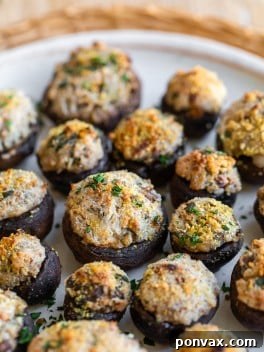 Delicious Vegan Stuffed Mushrooms
