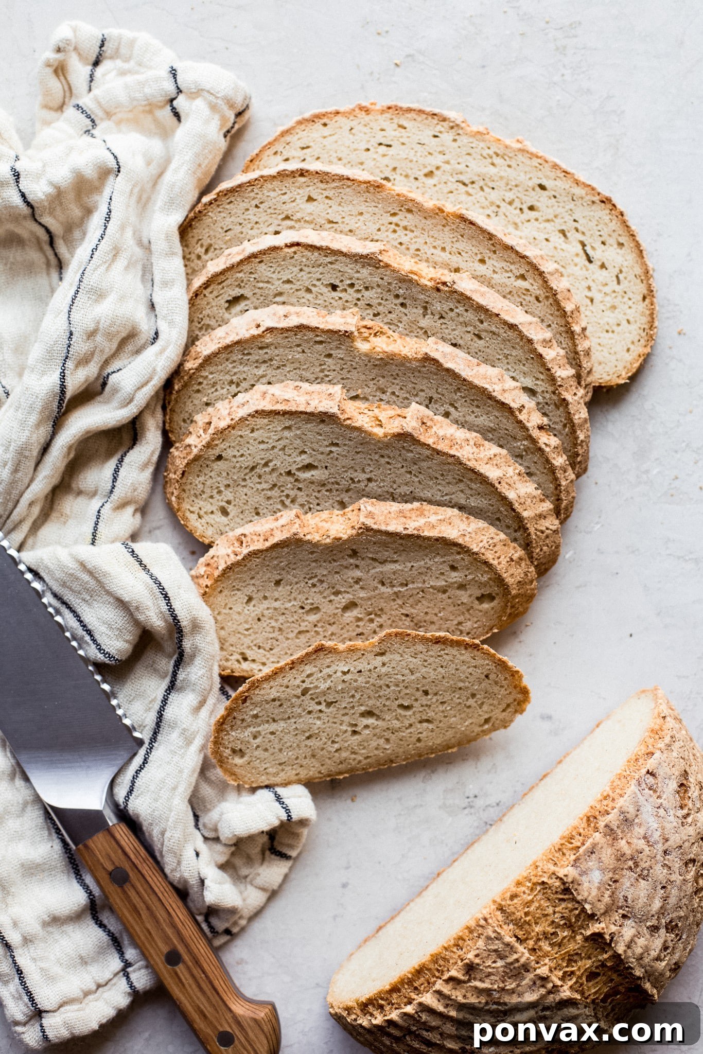 Psyllium Husk The Gluten-Free Binder Demystified 6 A classic, rustic gluten-free bread boule with a crispy crust and soft interior, highlighting its successful rise and texture.