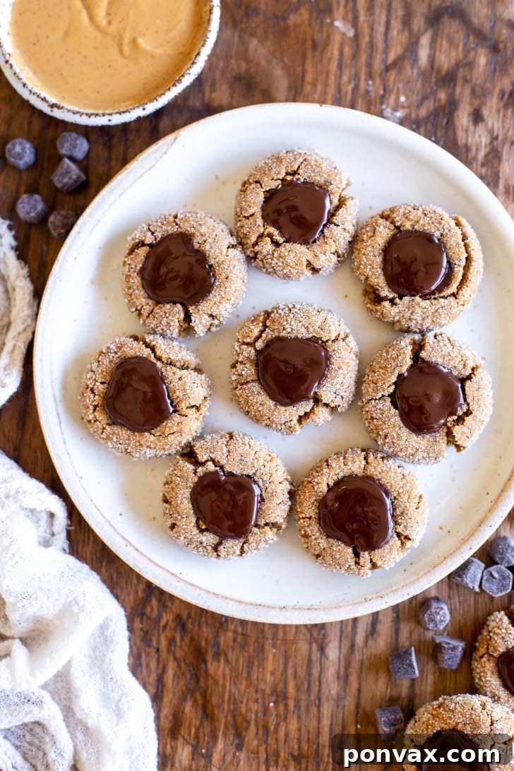 Vegan Peanut Butter Blossoms on a cooling rack