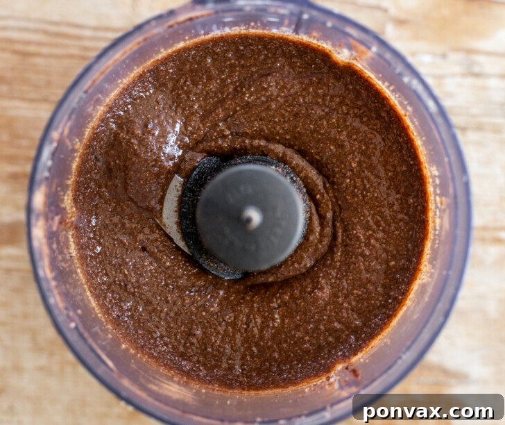 Finished vegan chocolate hazelnut butter