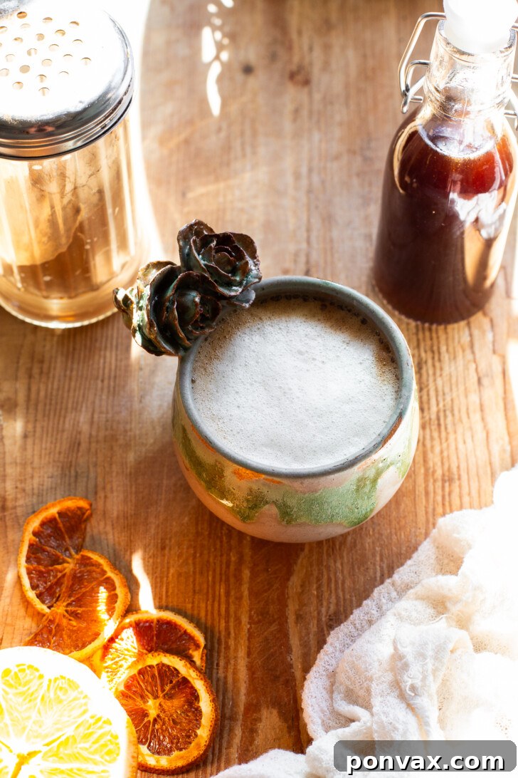 Seasonal Spice Infusion 10 Delicious Winter Spice Latte in a glass mug