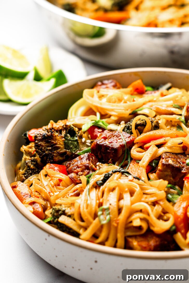 Zesty Lime Ponzu Noodle Stir-Fry 5 Assorted ingredients prepped for Lime Ponzu Stir-Fry